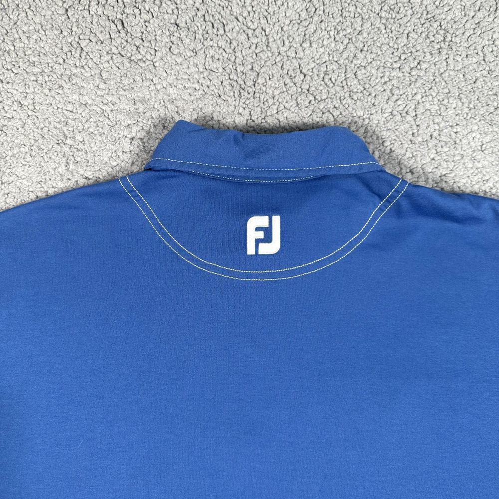 FootJoy FJ Polo Shirt Mens‎ Large Blue Golf Casual Preppy Pocket Short Sleeve - Picture 12 of 13